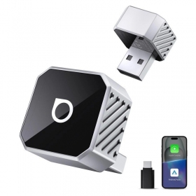 Bezvadu CarPlay/Android Auto adapteris Ottocast Mini Cube sudraba CP88-T3