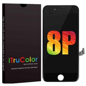 Apple iPhone 8 Plus ekrāns (melns)