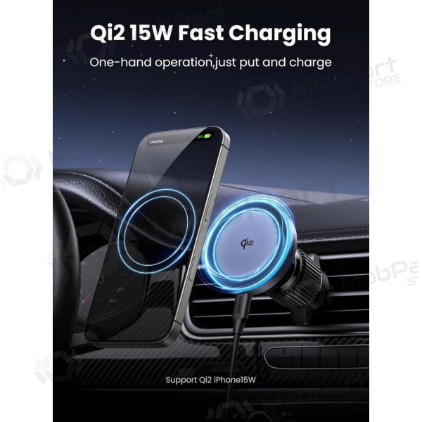 Automobilinis laikiklis-lādētājs Ugreen W708 MagSafe 15W (35970) melns