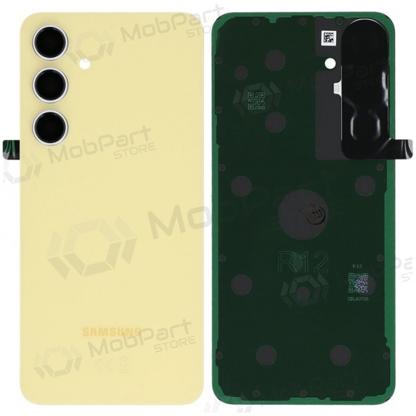 Samsung Galaxy S24 FE aizmugurējais vāciņš (dzeltens) - oriģināls