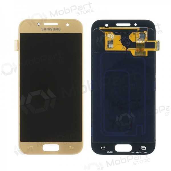 Samsung A320F Galaxy A3 (2017) ekrāns (zelta) (service pack) (oriģināls)
