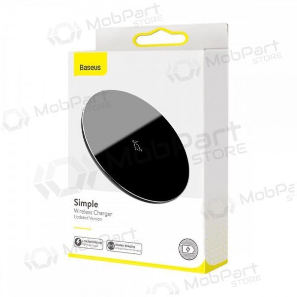 Lādētājs bezvadu Baseus Simple Type-C (15W) WXJK-B01 (melns)