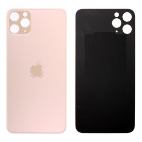 Apple iPhone 11 Pro aizmugurējais baterijas vāciņš (zelta) (bigger hole for camera)