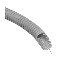 Gofruotas vamzdis pelēks D25ar viela Glob-El GL301W320 (be halogenų, 320N/5 cm, 50 m)