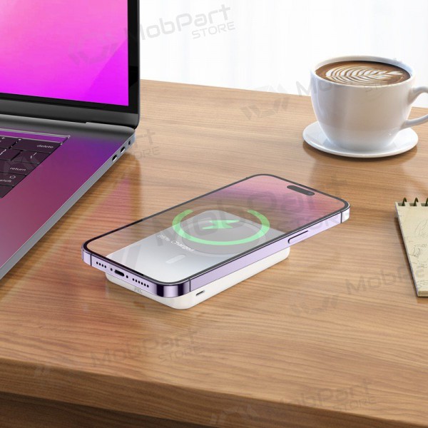 Ārējā baterija Power Bank Hoco J109 PD20W Magnetic 5000mAh balta