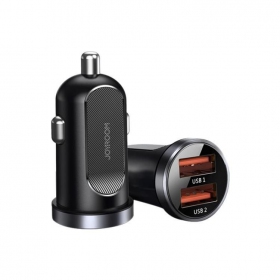 Lādētājs automobilinis Joyroom C-A09 2xUSB (SCP, PD, AFC) 3.0 30W (melns)