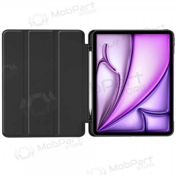 Apple iPad Air 13 M2 2024, M3 2025, M4 2026 maciņš - Tech-Protect SmartCase Pen Holder (melns)