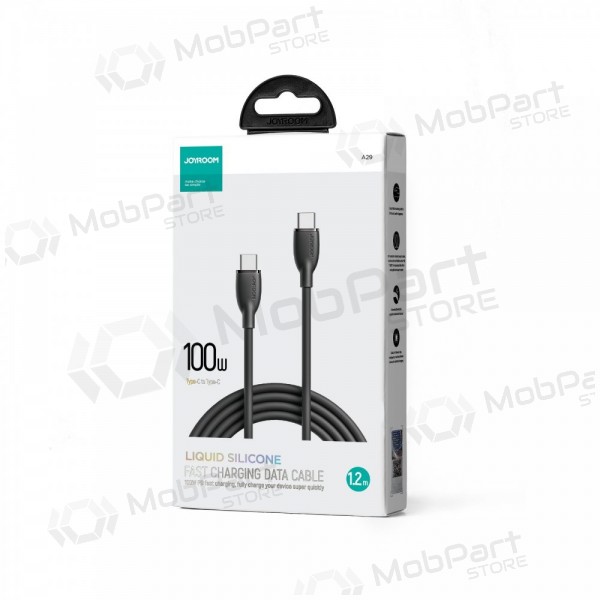USB kabelis Joyroom SA29-CC5 USB-C to USB-C 100W 1.2m melns