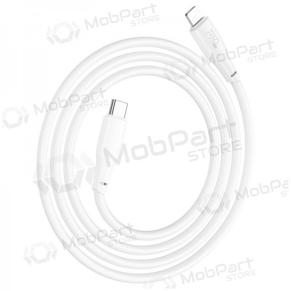 USB kabelis Hoco X93 60W USB-C to USB-C 1.0m balts