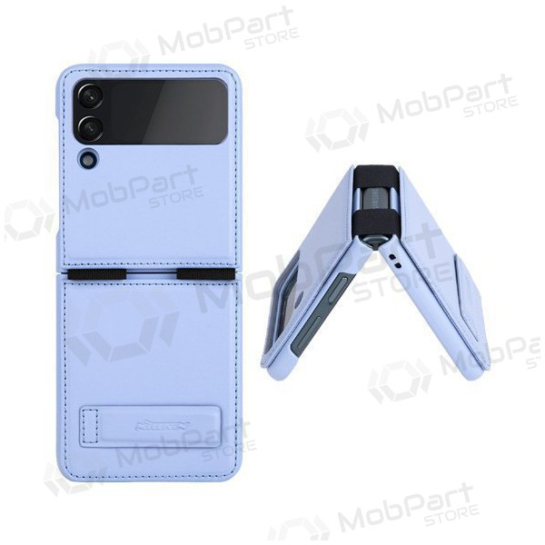 Samsung Galaxy Z Flip4 maciņš „Nillkin Leather“ (violets) Samsung Galaxy Z Flip4 maciņš „Nillkin Leather“ (violets)