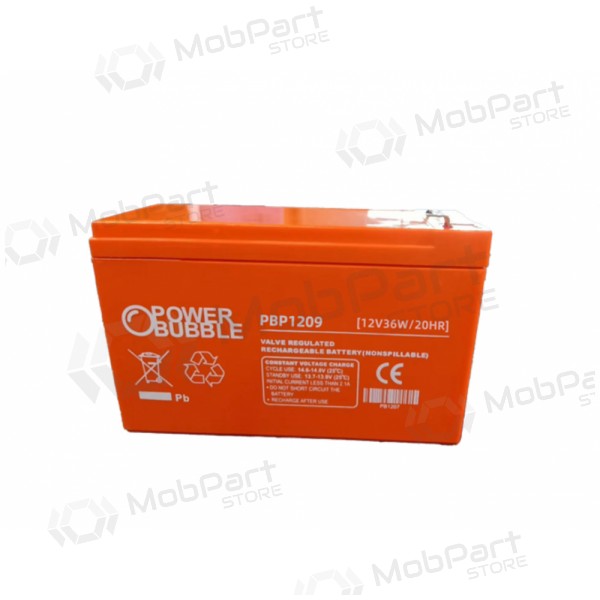 Akumulators Power Bubble Premium PBP1209 (9Ah, 12V)