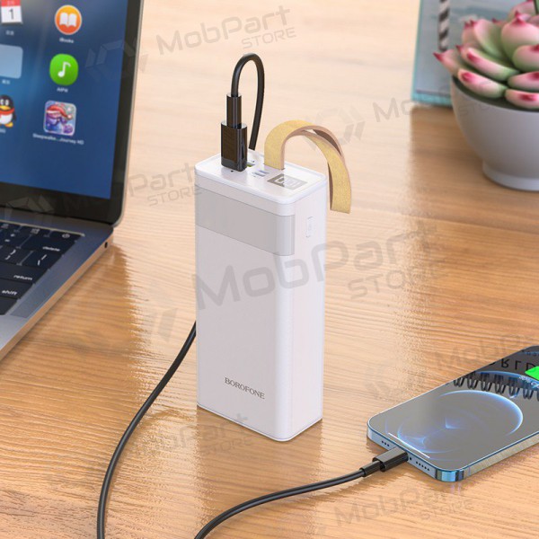 Ārējā baterija Power Bank Borofone BJ18A 2xUSB 2A 30000mAh balta