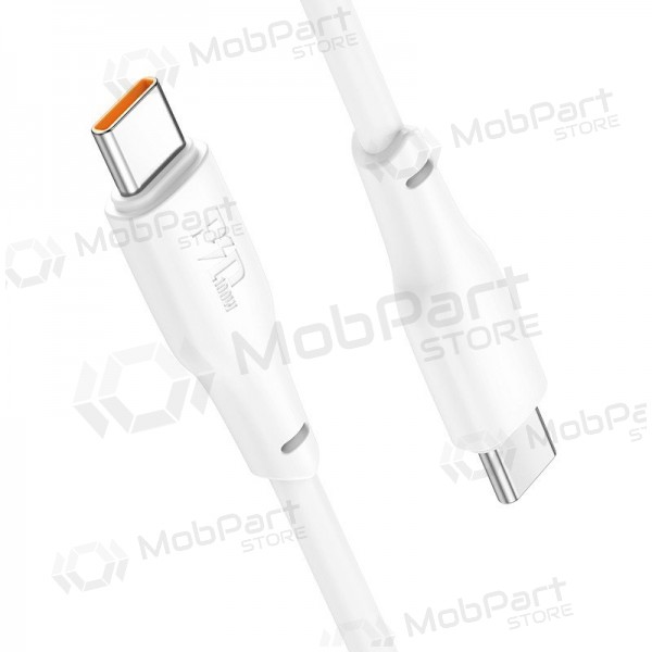 USB-C kabelis Hoco X93 USB-C uz USB-C 1 m 100 W balts