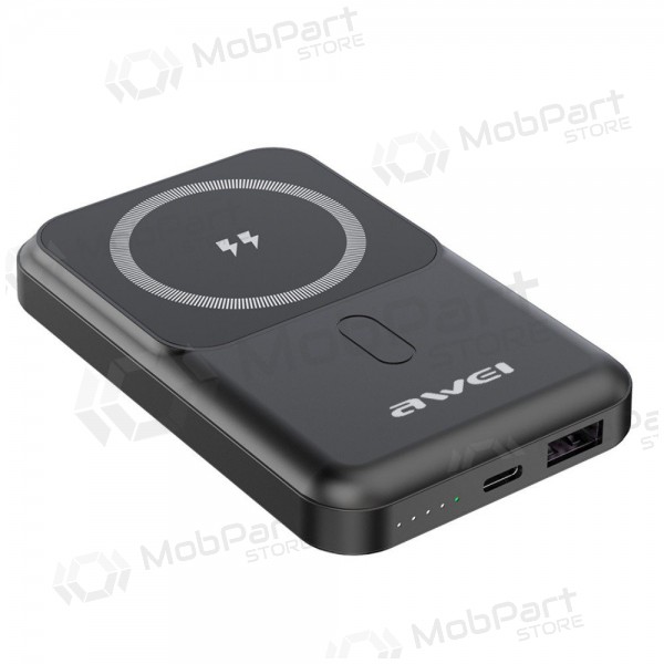 Ārējā baterija Power Bank Awei P139K 22.5W Magnetic Wireless 10000mAh melna