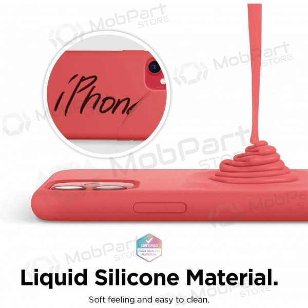 Xiaomi Redmi A7 Pro maciņš - Liquid Silicone 1.5mm sarkans