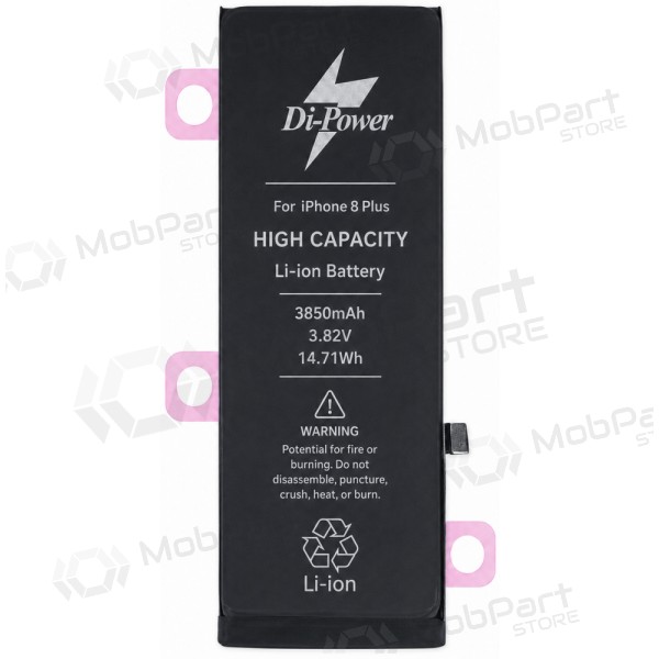 Apple iPhone 8 Plus baterija, akumulators Di-Power 3850 mAh (palielināta ietilpība)