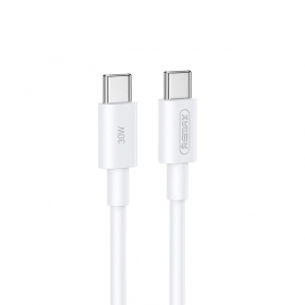 USB kabelis Remax RC-C021 USB-C to USB-C 30W 2.0m balts
