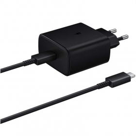 Lādētājs oriģināls Samsung EP-TA845 45W + Type-C kabelis 25W melns