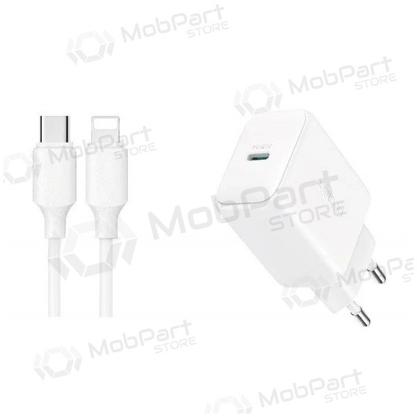 Lādētājs Joyroom JR-TCF20 USB-C PD20W + USB-C to Lightning cable 1.0m balts