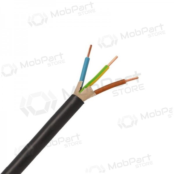 Lietkabelis CYKY 3x6 mm2 spēka kabelis (1 m)