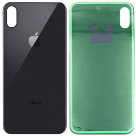 Apple iPhone XS Max aizmugurējais baterijas vāciņš pelēks (space grey) (bigger hole for camera)