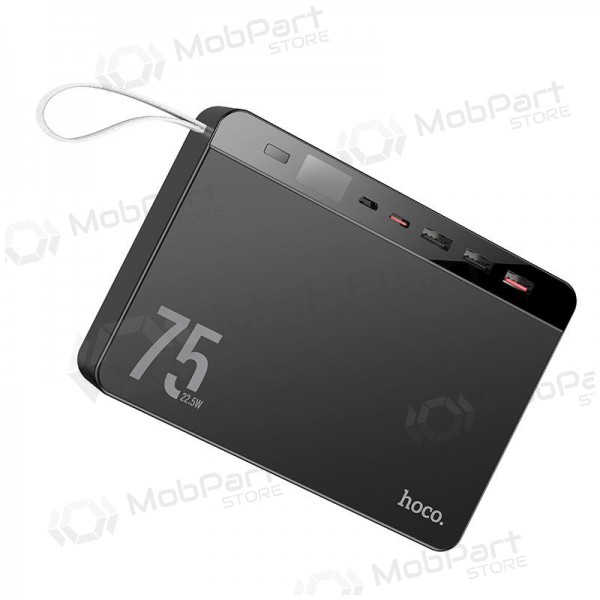 Ārējā baterija Power Bank Hoco J94 Overlord 22.5W 75000mAh melna Ārējā baterija Power Bank Hoco J94 Overlord 22.5W 75000mAh melna