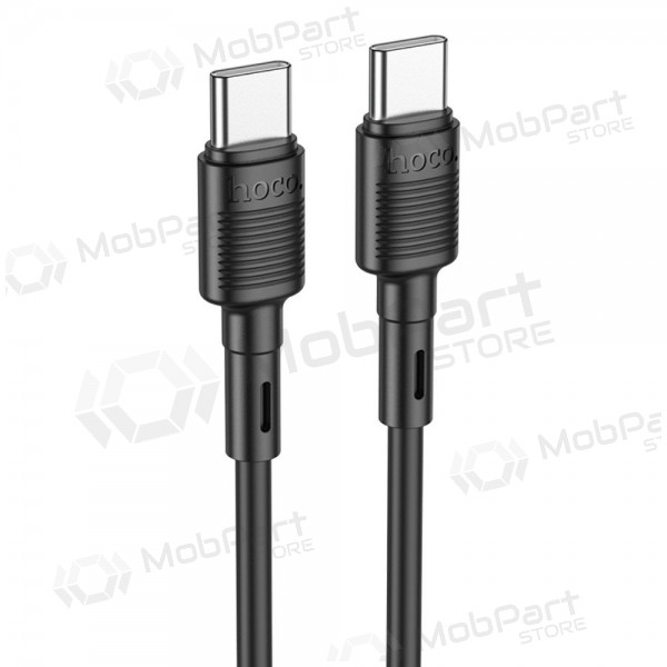 USB kabelis Hoco X83 60W Type-C to Type-C 1.0m melns