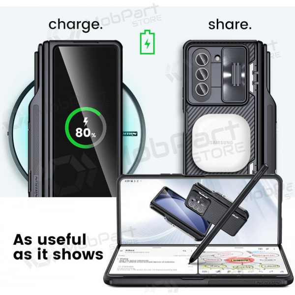 Samsung Galaxy Z Fold4 vāciņš „Nillkin CamShield Pro“ (melns) Samsung Galaxy Z Fold4 vāciņš „Nillkin CamShield Pro“ (melns)