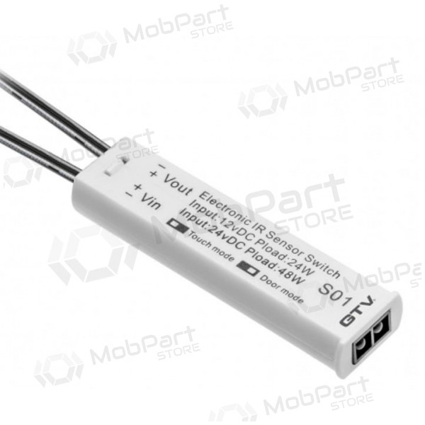 Bekontaktis jungiklis LED juostoms GTV AE-WBBUNI-10DIM (balts, 12V)