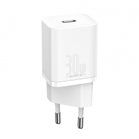 Lādētājs buitinis Baseus Super Si 30W balts CCSUP-J02