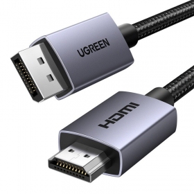 HDMI kabelis Ugreen DP125 DisplayPort uz HDMI 2 m 4K 30 Hz melns