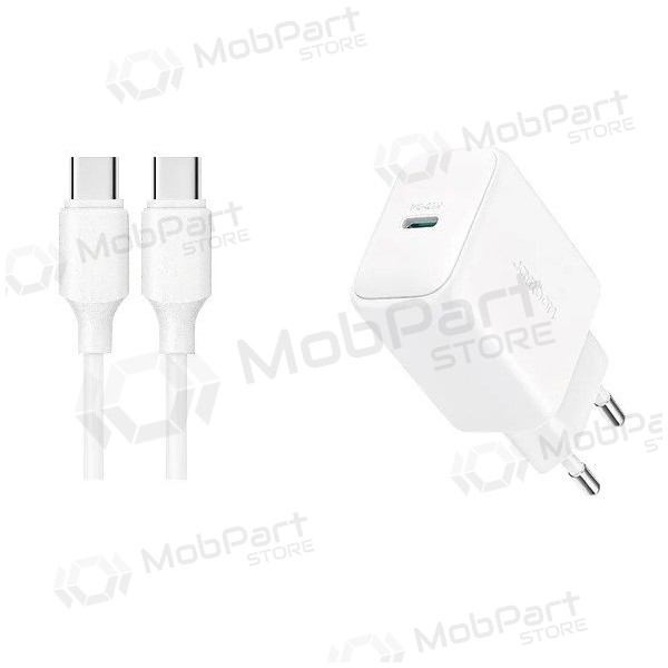 Lādētājs Joyroom JR-TCF20 USB-C PD20W + USB-C to USB-C cable 1.0m balts