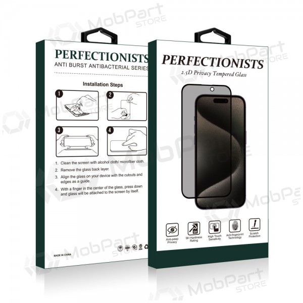 Apple iPhone 16 Pro Max aizsargstikls "2.5D Privacy Perfectionists"