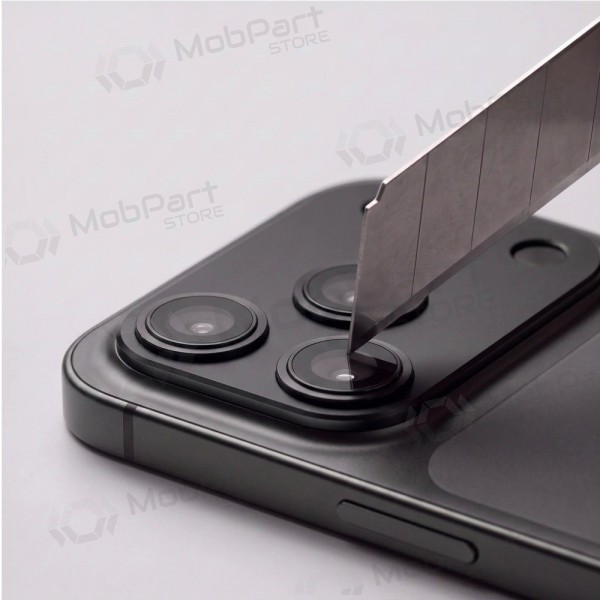 Apple iPhone 18 Pro kameras aizsargs - Tech-Protect CamFull Fit+ (melns)
