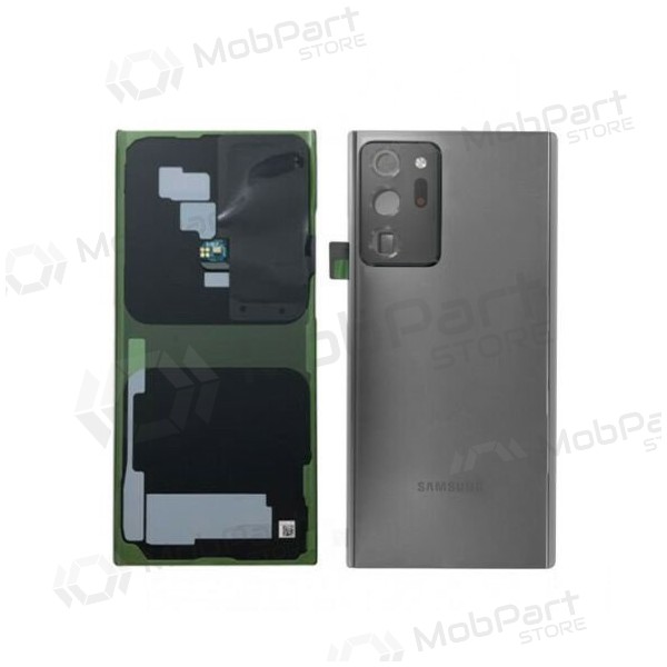 Samsung N985 / N986 Galaxy Note 20 Ultra aizmugurējais baterijas vāciņš melns (Mystic Black) (lietots grade A, oriģināls)