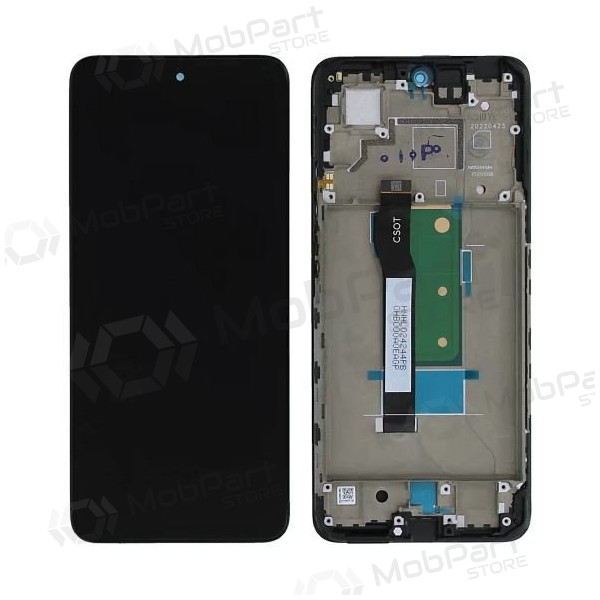 Xiaomi Poco X4 GT 5G / Redmi Note 11T Pro 5G / Note 11T Pro+ 5G ekrāns (melns) (ar rāmi) - service pack - oriģināls