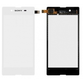 Sony D2202 Xperia E3 / D2203 Xperia E3 / D2206 Xperia E3 / D2243 Xperia E3 skārienjūtīgais ekrāns / panelis (balts)