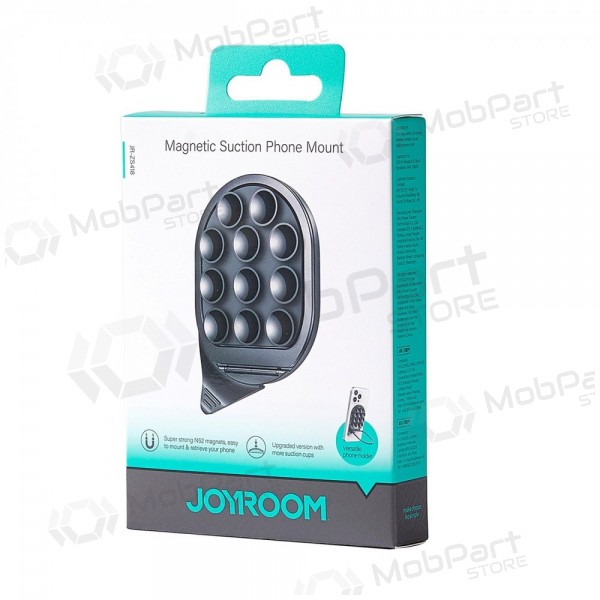 Magnetinis telefono laikiklis su siurbtukais Joyroom JR-ZS418 melns