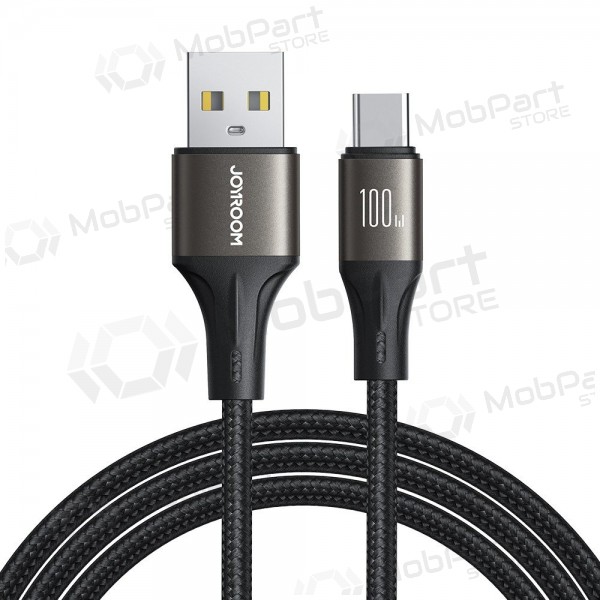USB kabelis Joyroom SA25-AC6 USB to USB-C 100W 1.2m melns