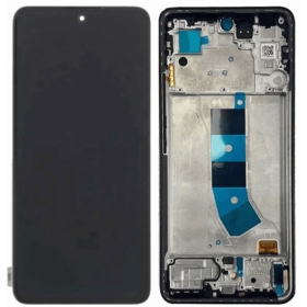 Xiaomi Redmi Note 13 4G ekrāns (melns) (ar rāmīti) (oriģināls)