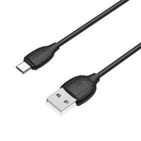 Micro USB kabelis Borofone BX19 USB-A uz Micro USB 1 m melns