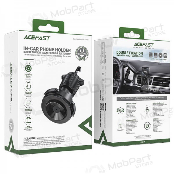 Tālruņa turētājs automobiļiem Acefast D22 (air vent) melns