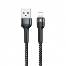USB kabelis Remax RC-124i USB-A to Lightning 1.0m melns