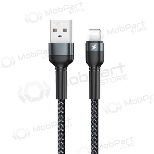 USB kabelis Remax RC-124i USB-A to Lightning 1.0m melns