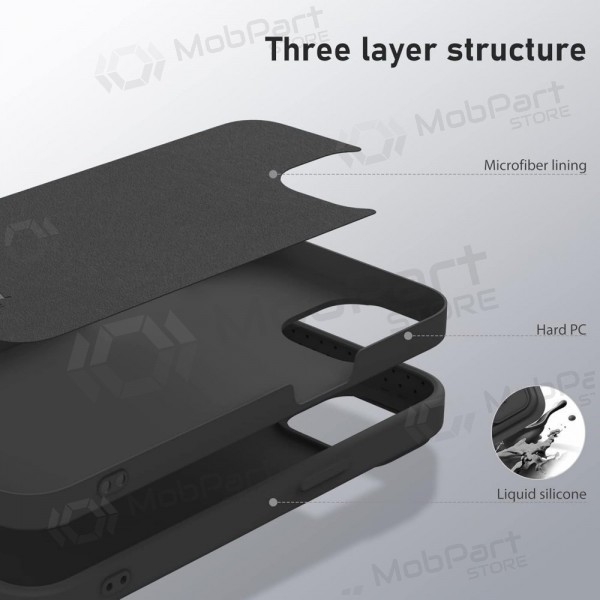 Apple iPhone 14 Pro vāciņš „Nillkin Silicone“ (melns) Apple iPhone 14 Pro vāciņš „Nillkin Silicone“ (melns)
