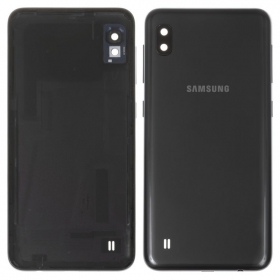 Samsung A105 Galaxy A10 2019 aizmugurējais baterijas vāciņš (melns) (lietots grade C, oriģināls)