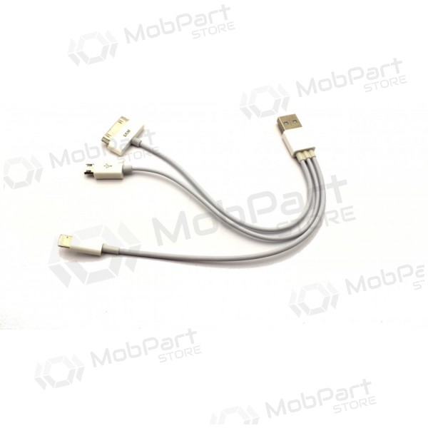 USB uzlādes adapteris 4in1 (microUSB-TAB-5G)