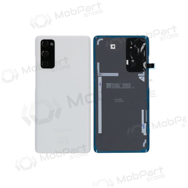 Samsung G780 / G781 Galaxy S20 FE 4G / 5G aizmugurējais baterijas vāciņš (Cloud White) (lietots grade C, oriģināls)