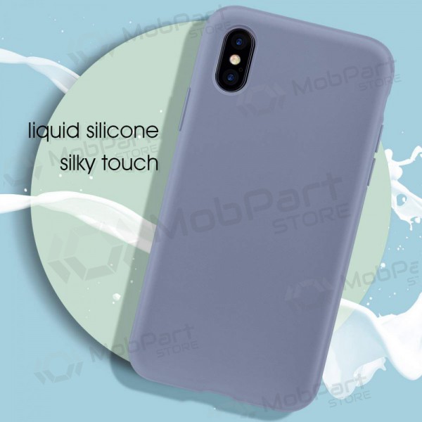 Apple iPhone 11 Pro Max maciņš - Liquid Silicone 2.0mm (lavandas pelēks)