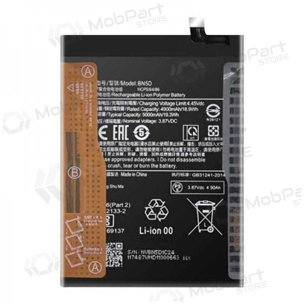 Xiaomi Redmi Note 11S baterija, akumuliatorius (BN5D) (oriģināls) Xiaomi Redmi Note 11S baterija, akumuliatorius (BN5D) (oriģināls)